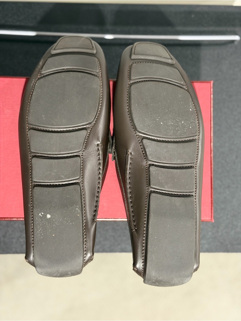 Bally Men's Leather Penny Loafers in Dark Brown - Picture 8 of 11